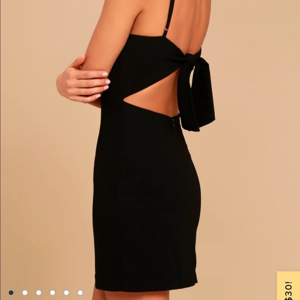 Lulus Toast to Life Black Mini Dress